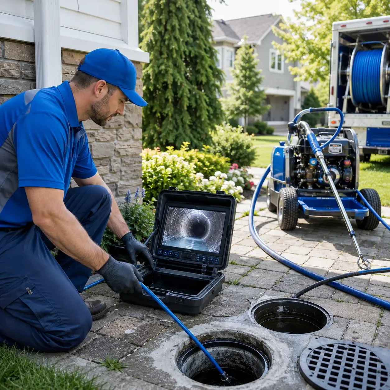 Outdoor drain cleaning professionals serving Bennington, IN
